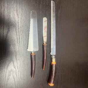 Vintage Hollow Ground Regent Sheffield Stainless Forever Sharp Knife Set